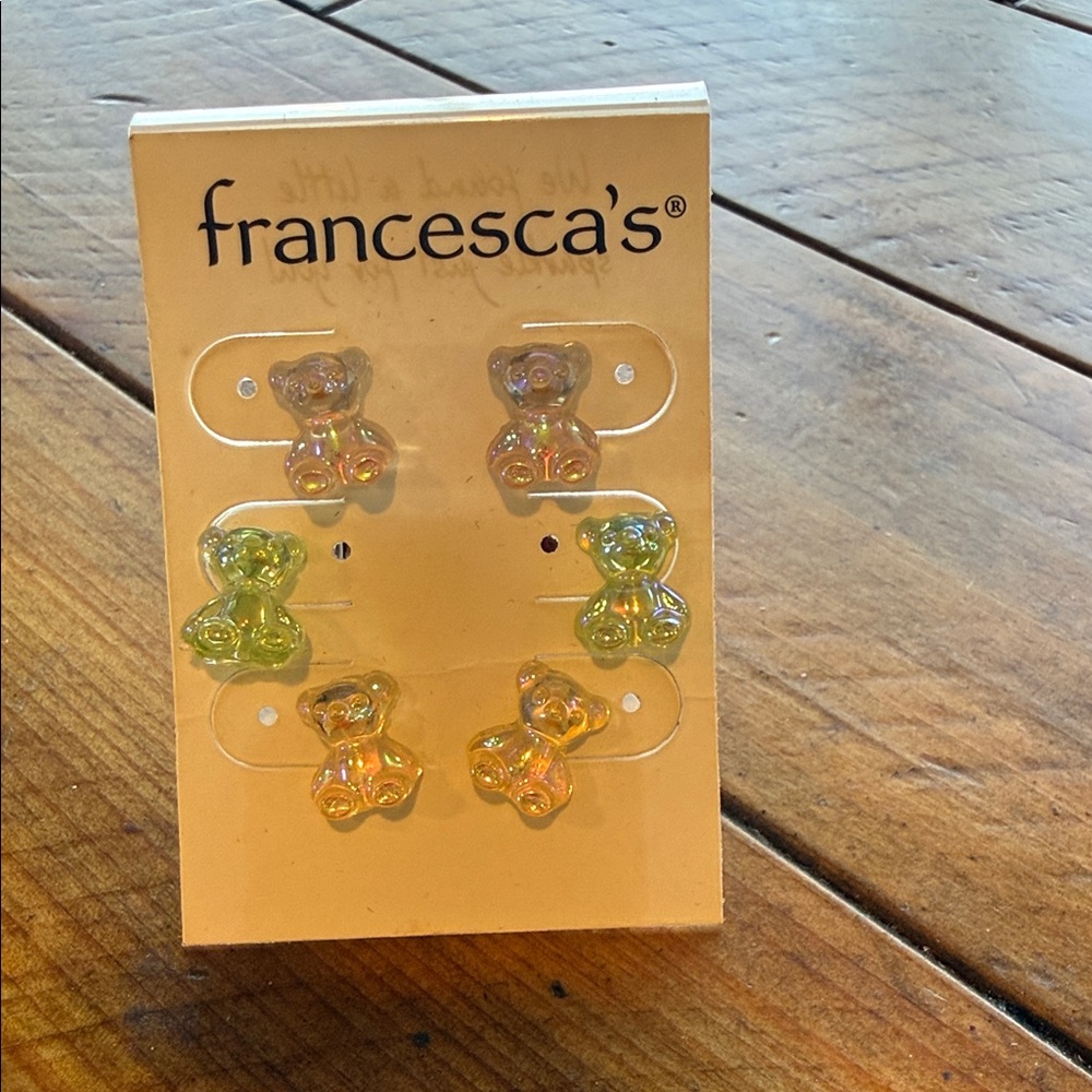 Francesca's Sparkling Stud Earrings Set